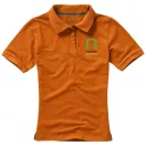 Calgary short sleeve women's polo, Female, Single Piqué of 100% Cotton, Orange, S
