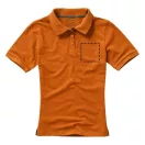 Calgary short sleeve women's polo, Female, Single Piqué of 100% Cotton, Orange, M