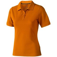   Calgary short sleeve women's polo, Female, Single Piqué of 100% Cotton, Orange, XL
