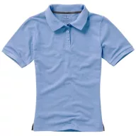   Calgary short sleeve women's polo, Female, Single Piqué of 100% Cotton, Light blue, XS