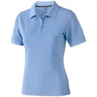   Calgary short sleeve women's polo, Female, Single Piqué of 100% Cotton, Light blue, XL