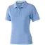 Calgary short sleeve women's polo, Female, Single Piqué of 100% Cotton, Light blue, XXL