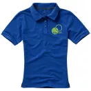 Calgary short sleeve women's polo, Female, Single Piqué of 100% Cotton, Blue, XXL