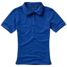 Calgary short sleeve women's polo, Female, Single Piqué of 100% Cotton, Blue, XXL