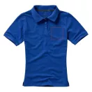Calgary short sleeve women's polo, Female, Single Piqué of 100% Cotton, Blue, XXL