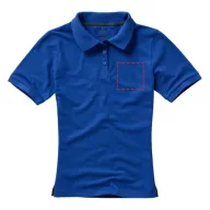   Calgary short sleeve women's polo, Female, Single Piqué of 100% Cotton, Blue, XXL