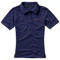   Calgary short sleeve women's polo, Female, Single Piqué of 100% Cotton, Navy, L