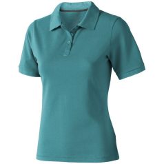   Calgary short sleeve women's polo, Female, Single Piqué of 100% Cotton, Aqua, XS
