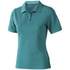   Calgary short sleeve women's polo, Female, Single Piqué of 100% Cotton, Aqua, XL