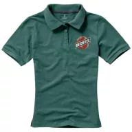   Calgary short sleeve women's polo, Female, Single Piqué of 100% Cotton, Forest green, XS