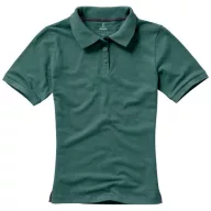   Calgary short sleeve women's polo, Female, Single Piqué of 100% Cotton, Forest green, XS