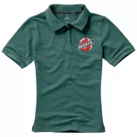   Calgary short sleeve women's polo, Female, Single Piqué of 100% Cotton, Forest green, S