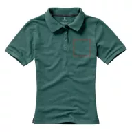   Calgary short sleeve women's polo, Female, Single Piqué of 100% Cotton, Forest green, S