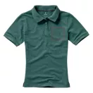 Calgary short sleeve women's polo, Female, Single Piqué of 100% Cotton, Forest green, M