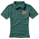 Calgary short sleeve women's polo, Female, Single Piqué of 100% Cotton, Forest green, XXL