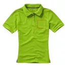 Calgary short sleeve women's polo, Female, Single Piqué of 100% Cotton, Apple Green, S