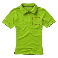  Calgary short sleeve women's polo, Female, Single Piqué of 100% Cotton, Apple Green, XXL