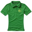 Calgary short sleeve women's polo, Female, Single Piqué of 100% Cotton, Fern green  , XXL