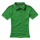 Calgary short sleeve women's polo, Female, Single Piqué of 100% Cotton, Fern green  , XXL