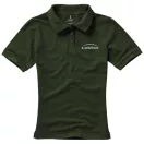 Calgary short sleeve women's polo, Female, Single Piqué of 100% Cotton, Army Green, XXL