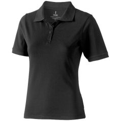   Calgary short sleeve women's polo, Female, Single Piqué of 100% Cotton, Anthracite, XS