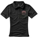 Calgary short sleeve women's polo, Female, Single Piqué of 100% Cotton, Anthracite, S