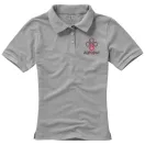 Calgary short sleeve women's polo, Female, Single Piqué of 100% Cotton, Grey melange, XS