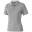 Calgary short sleeve women's polo, Female, Single Piqué of 100% Cotton, Grey melange, M
