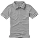 Calgary short sleeve women's polo, Female, Single Piqué of 100% Cotton, Grey melange, XXL