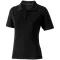 Calgary short sleeve women's polo, Female, Single Piqué of 100% Cotton, solid black, S