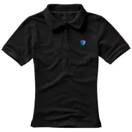   Calgary short sleeve women's polo, Female, Single Piqué of 100% Cotton, solid black, M