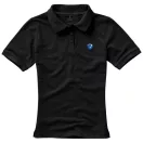 Calgary short sleeve women's polo, Female, Single Piqué of 100% Cotton, solid black, L