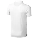 Markham short sleeve men's stretch polo, Male, Double Piqué knit of 95% Cotton and 5% Elastane, White, M