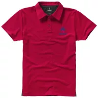   Markham short sleeve men's stretch polo, Male, Double Piqué knit of 95% Cotton and 5% Elastane, Red, S