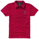 Markham short sleeve men's stretch polo, Male, Double Piqué knit of 95% Cotton and 5% Elastane, Red, S