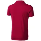 Markham short sleeve men's stretch polo, Male, Double Piqué knit of 95% Cotton and 5% Elastane, Red, S