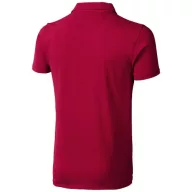   Markham short sleeve men's stretch polo, Male, Double Piqué knit of 95% Cotton and 5% Elastane, Red, S