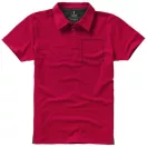 Markham short sleeve men's stretch polo, Male, Double Piqué knit of 95% Cotton and 5% Elastane, Red, S