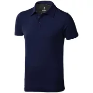   Markham short sleeve men's stretch polo, Male, Double Piqué knit of 95% Cotton and 5% Elastane, Navy, XS