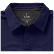   Markham short sleeve men's stretch polo, Male, Double Piqué knit of 95% Cotton and 5% Elastane, Navy, XS