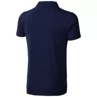   Markham short sleeve men's stretch polo, Male, Double Piqué knit of 95% Cotton and 5% Elastane, Navy, M