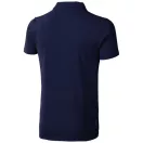 Markham short sleeve men's stretch polo, Male, Double Piqué knit of 95% Cotton and 5% Elastane, Navy, XXL