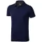 Markham short sleeve men's stretch polo, Male, Double Piqué knit of 95% Cotton and 5% Elastane, Navy, XXXL