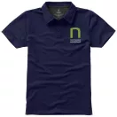 Markham short sleeve men's stretch polo, Male, Double Piqué knit of 95% Cotton and 5% Elastane, Navy, XXXL