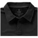 Markham short sleeve men's stretch polo, Male, Double Piqué knit of 95% Cotton and 5% Elastane, Anthracite, L