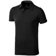   Markham short sleeve men's stretch polo, Male, Double Piqué knit of 95% Cotton and 5% Elastane, Anthracite, XXL
