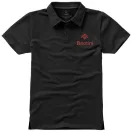Markham short sleeve men's stretch polo, Male, Double Piqué knit of 95% Cotton and 5% Elastane, Anthracite, XXXL