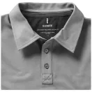 Markham short sleeve men's stretch polo, Male, Double Piqué knit of 95% Cotton and 5% Elastane, Grey melange, XXXL
