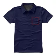   Markham short sleeve women's stretch polo, Female, Double Piqué knit of 95% Cotton and 5% Elastane, Navy, L