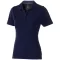 Markham short sleeve women's stretch polo, Female, Double Piqué knit of 95% Cotton and 5% Elastane, Navy, XXL